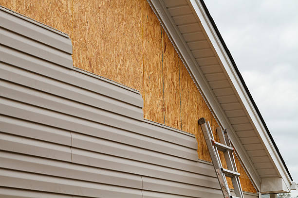 Professional Emergency Siding Repair technician working in Leesburg, FL